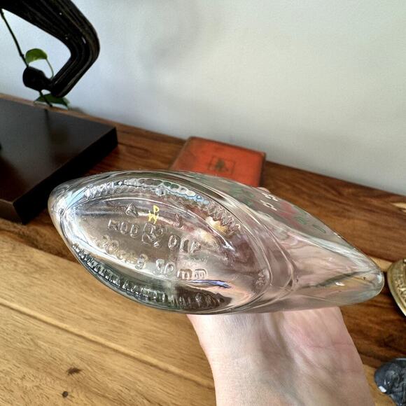 Vintage Tiroler Crystalglas Wolke German Glass Liquor Decanter Hand panted - Picture 5 of 12